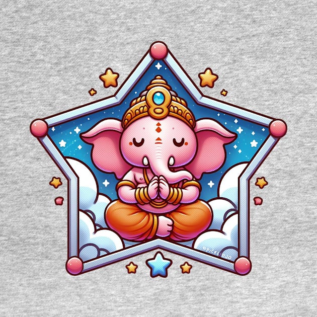 Cute Ganesha Medetating by Pickledjo